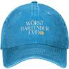 Worst Bartender Ever Funny Baseball Cap Distressed Cotton Casual Hat for Adults