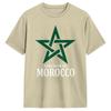 Kingdom Of Morocco Flag TShirts Men  Casual 100 Cotton Tees O Neck Short Sleeve T Shirts UniqueClothes