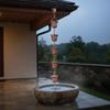 Rain Chain Artistic Design Japanese Weather Resistant Roof Drainage for Courtyard,