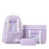A Versatile Korean Backpack for Middle School Students with High Appearance Large Capacity Backpack for Girls