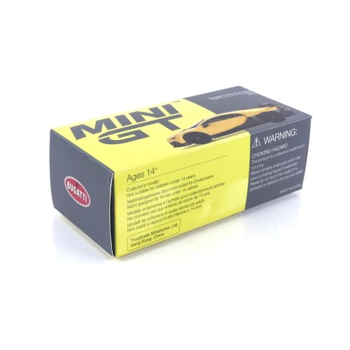 TrueScale Miniatures MINI GT 1/64 Bugatti Chiron Pur Sport Yellow (Left-Hand Drive) Finished Product MGT00428-L