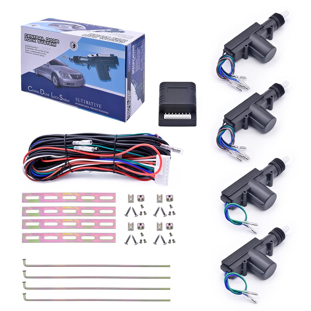 Universal Car Remote Central Door Locking System Remote Control Car Center Lock 4 Doors for Cars 12v car central locking system universal