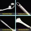 1 Pcs Maker Spoon Meat Baller With Elliptical Leakage Hole Stainless Steel Meat Ball Mold Kitchen Gadget Meat Tools