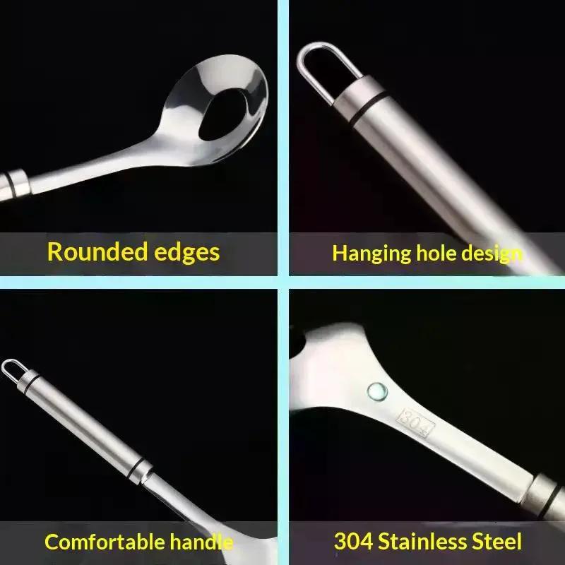 1 Pcs Maker Spoon Meat Baller With Elliptical Leakage Hole Stainless Steel Meat Ball Mold Kitchen Gadget Meat Tools