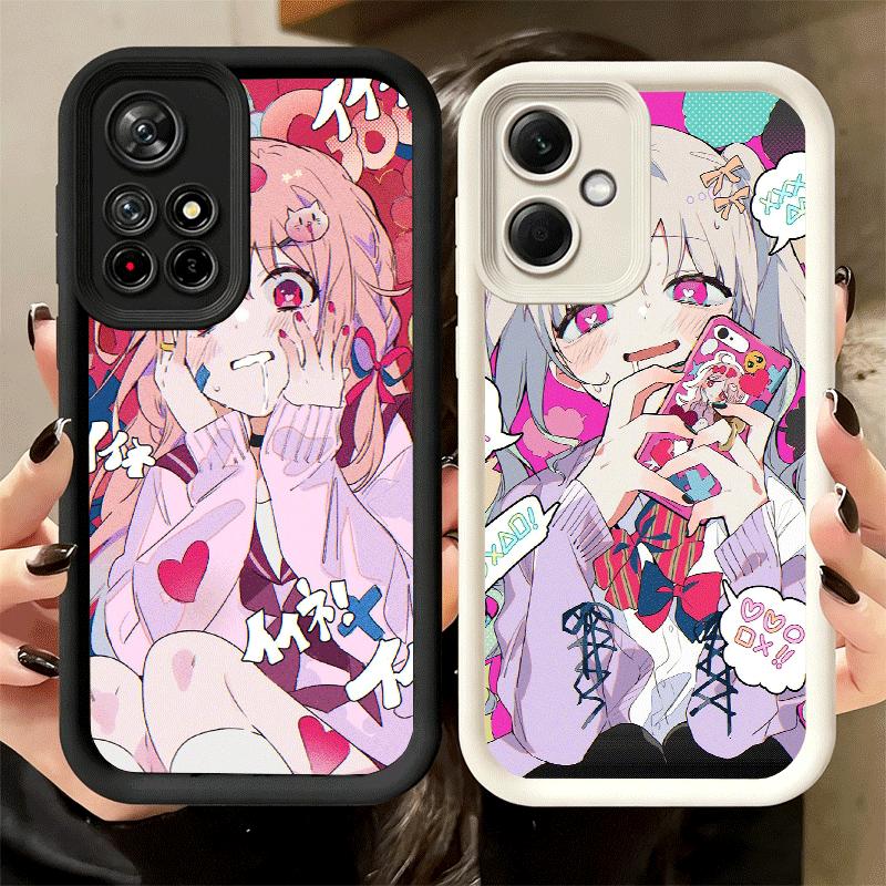 Phone Case for Xiaomi Redmi Note 15 14 13 Pro Plus Anime Kwaii Girl Ins Style Shell 12S 11 11S 11T 5G 14S Soft Silicone Funda