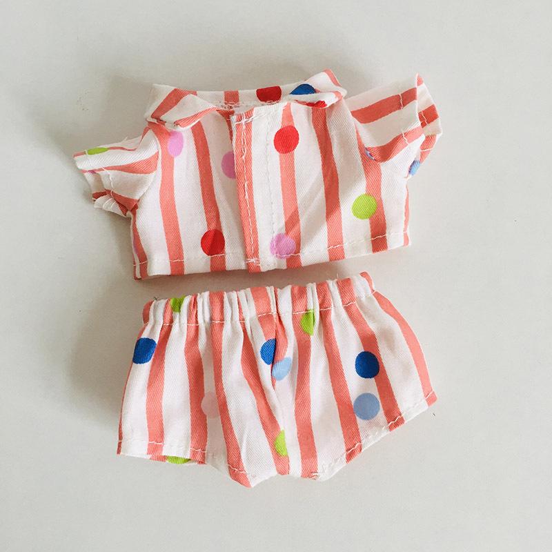 בגדי בובת קטיפה ויניל חמודה 17 ס"מ קופסה עיוורת - תליון LaBuBu שמלת אביזרים