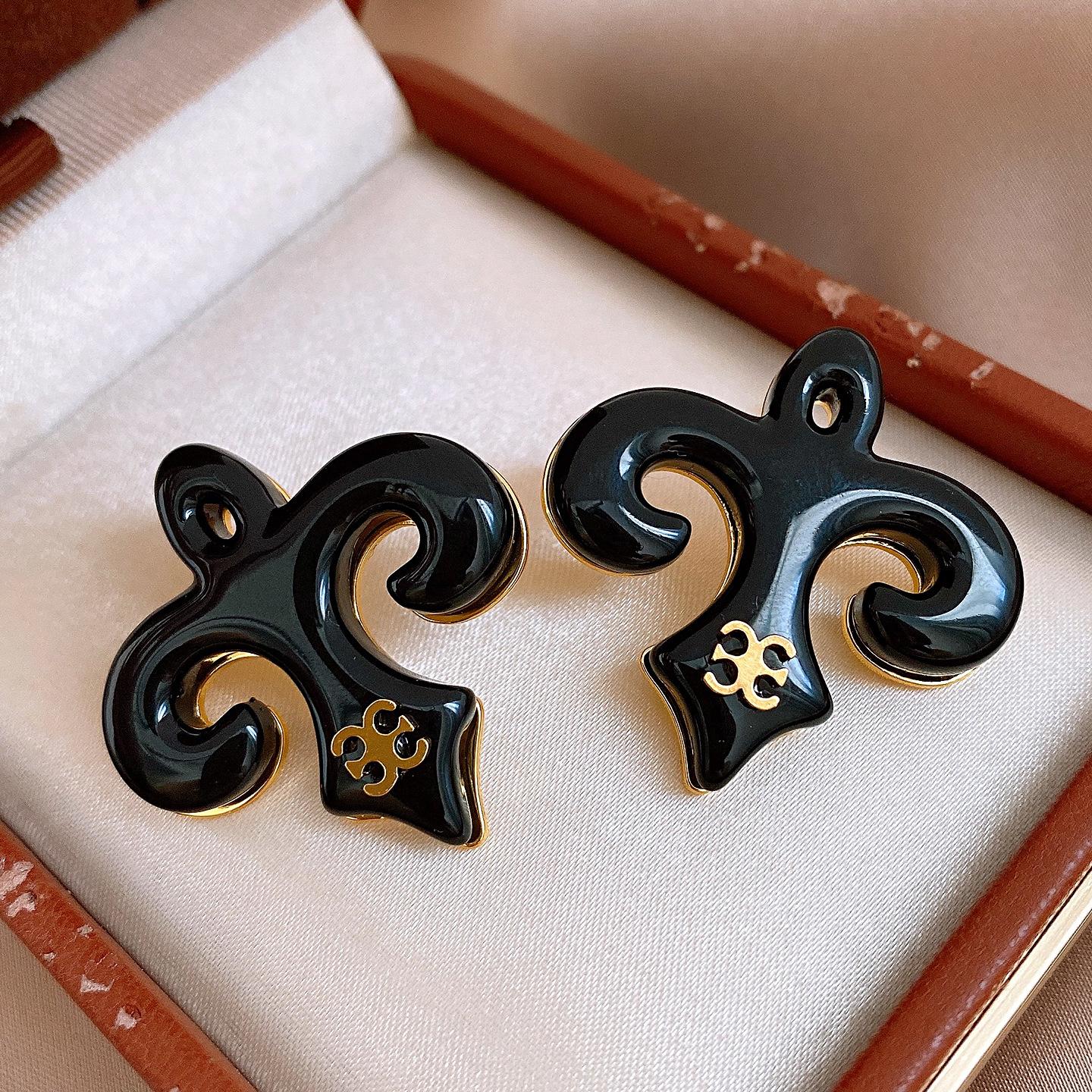 Европейские, американские и китайские винтажные серьги-кресты из смолы, серьги, модные персонализированные серьги, женщины