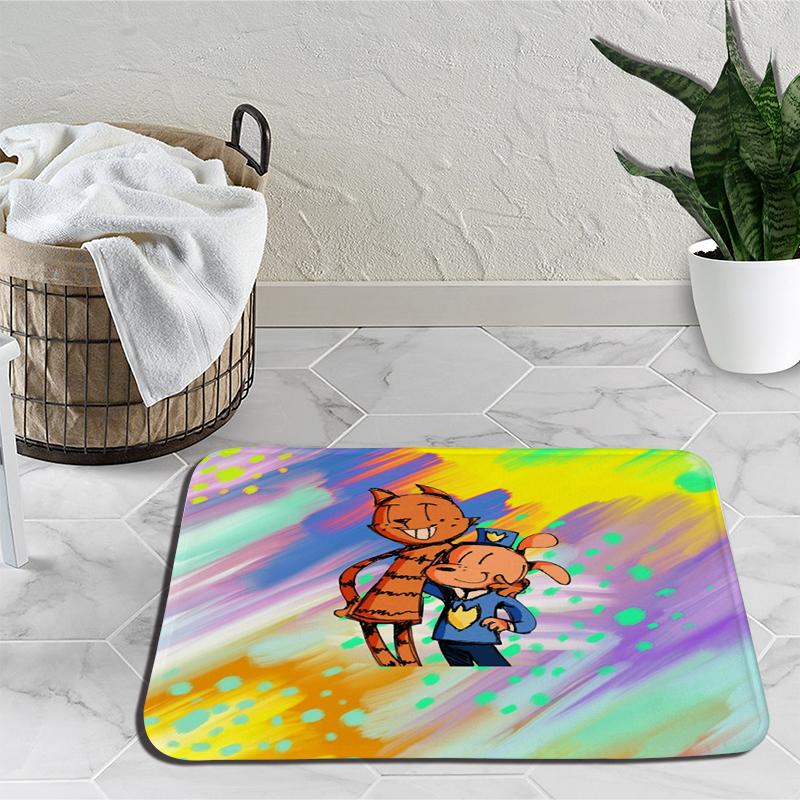 Dogman Area Rug Cartoon Carpet Rug for Living Room Anime Bedroom Sofa Doormat Decoration Kids Non-slip Floor Mat