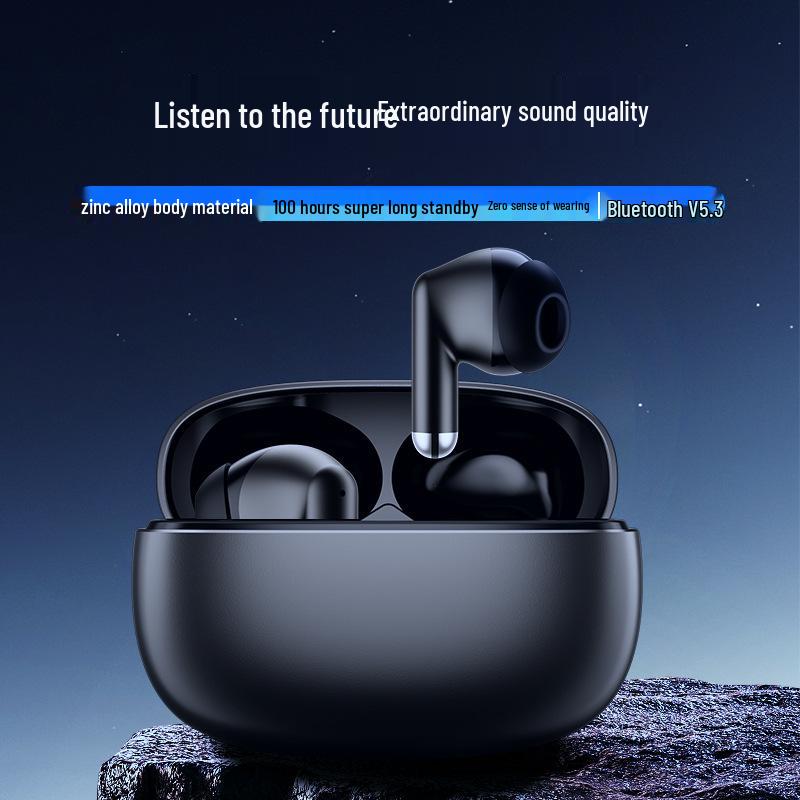 K50 Zinc Alloy True Wireless Bluetooth Earbuds, Long Battery Life, Compatible with Apple & Huawei