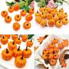12pcs Artificial Mini Foam Pumpkin Simulation Props Perfect For Halloween Party Decoration