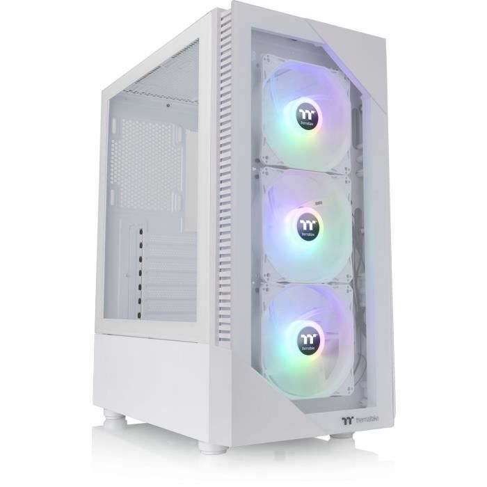 PC-kabinett - THERMALTAKE - View 200 TG ARGB Snø (Blanc) - Mellomtårn - ATX-format