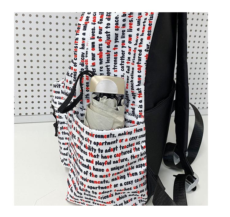 American Trendy Water-Repellent Laptop Backpack for Junior High & High School Students