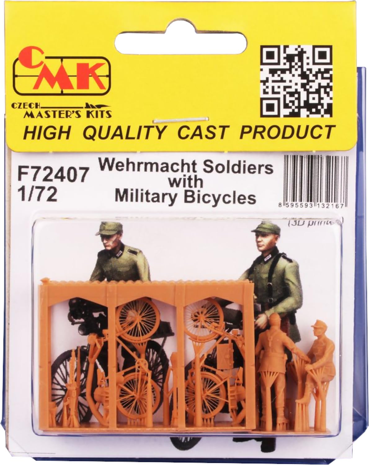 

CMK Resin German Wehrmacht Resin Kit Bicycles 2 CMF72407 1/72 (2 & Soldiers) (Person)