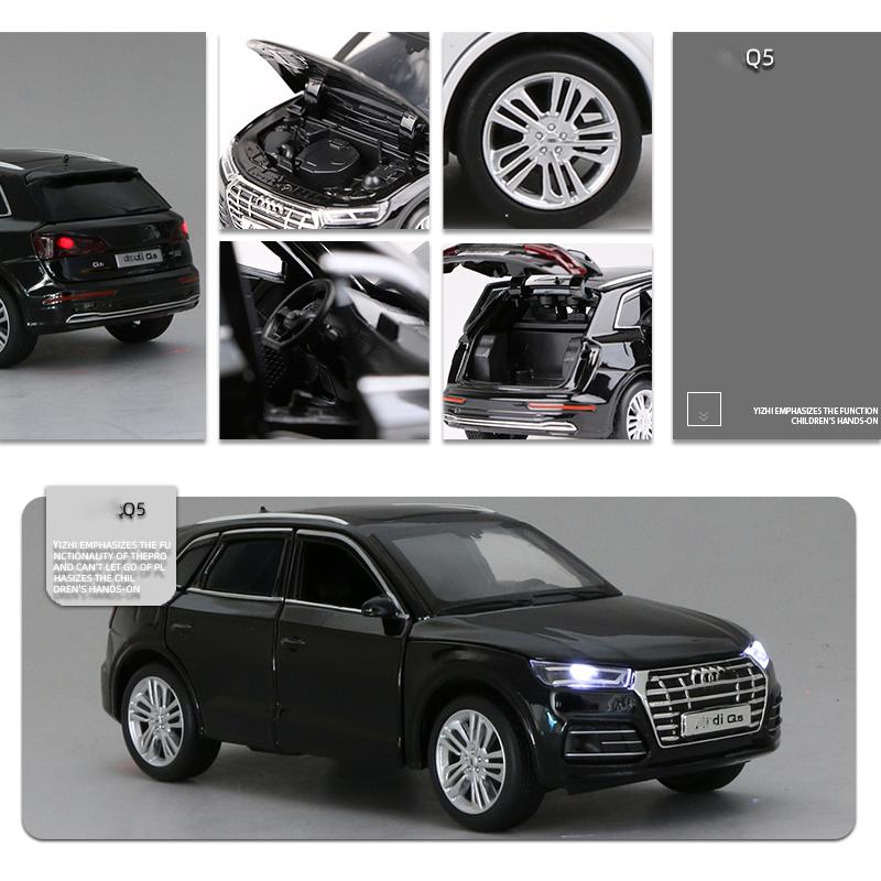 1/32 Scale Q5 SUV Alloy Car Model Diecast and Metal Car Game Car Model Hypersonic Simulation Children's Collection Gift Game