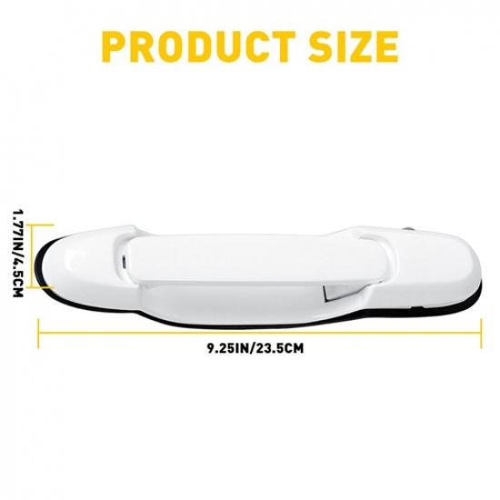 White Exterior Door Handle Rear Passenger Right Side For 1998-2003 Toyota Sienna