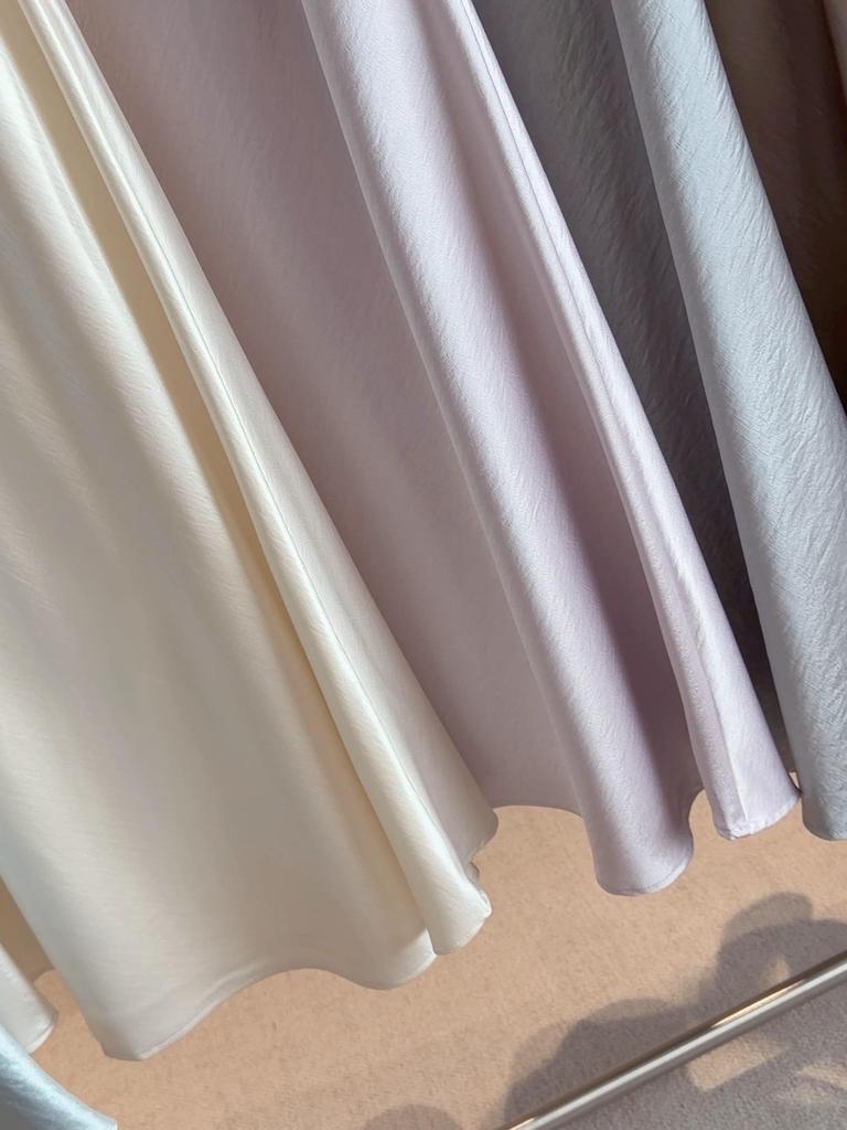 Schicker fließender Satin-Meerjungfrauenrock - Damen Frühling Schlankmachender Hüftbetonter Stil
