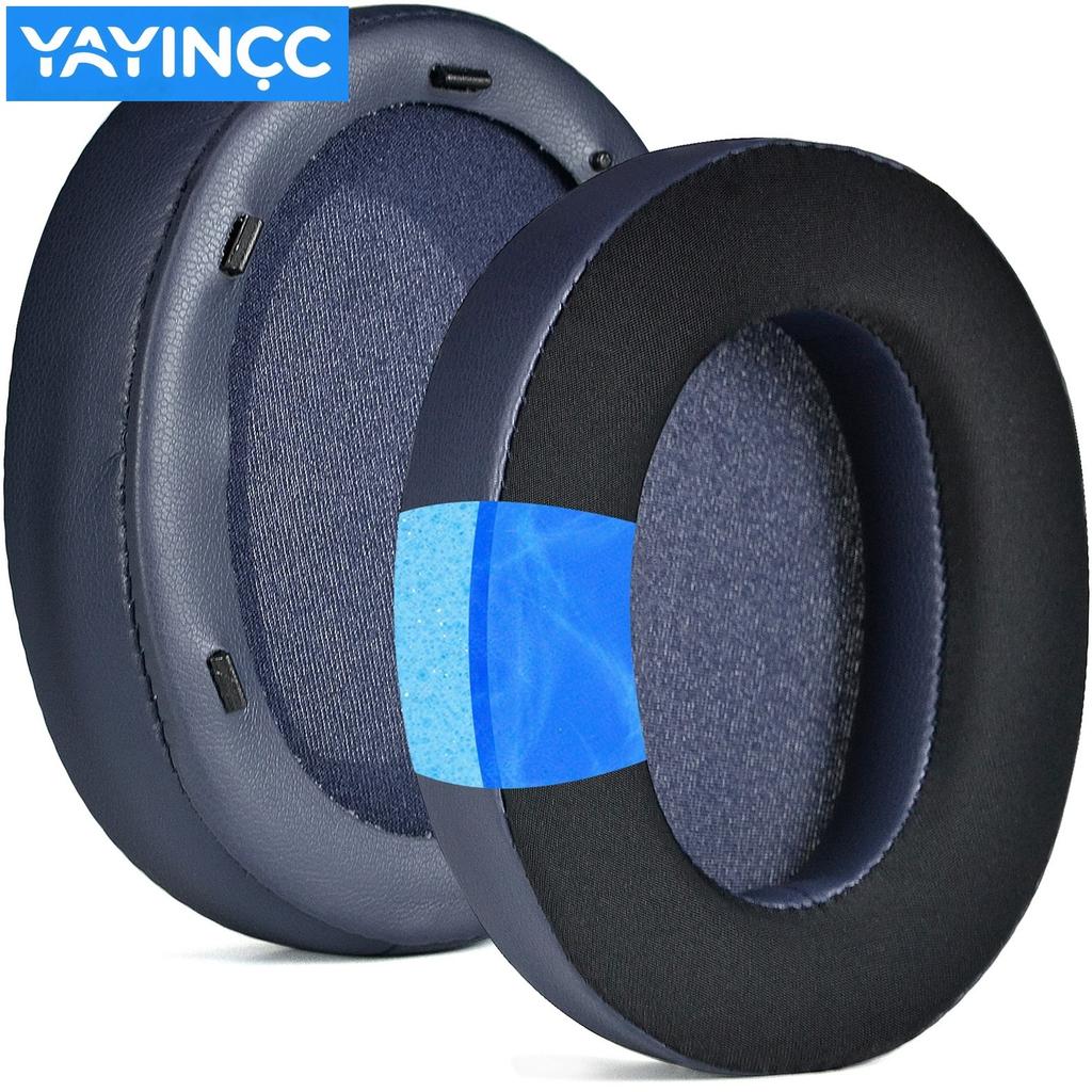YAYINCC Replacement Soft Foam Cushion Ear Pads / Silicone zipper head beam protective cover for SONY WH-XB910N Gaming Headset