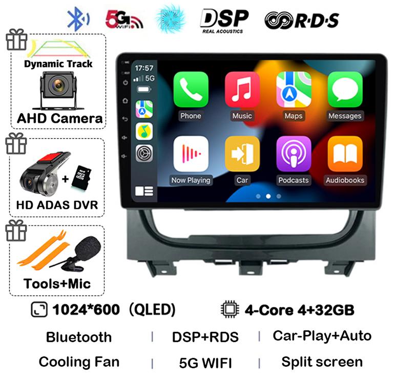 Android 14 Carplay Auto For Fiat Strada Idea 2012 2013 2014 2015 2016 Car Radio Multimedia Player Navigation GPS Stereo 2Din DVD