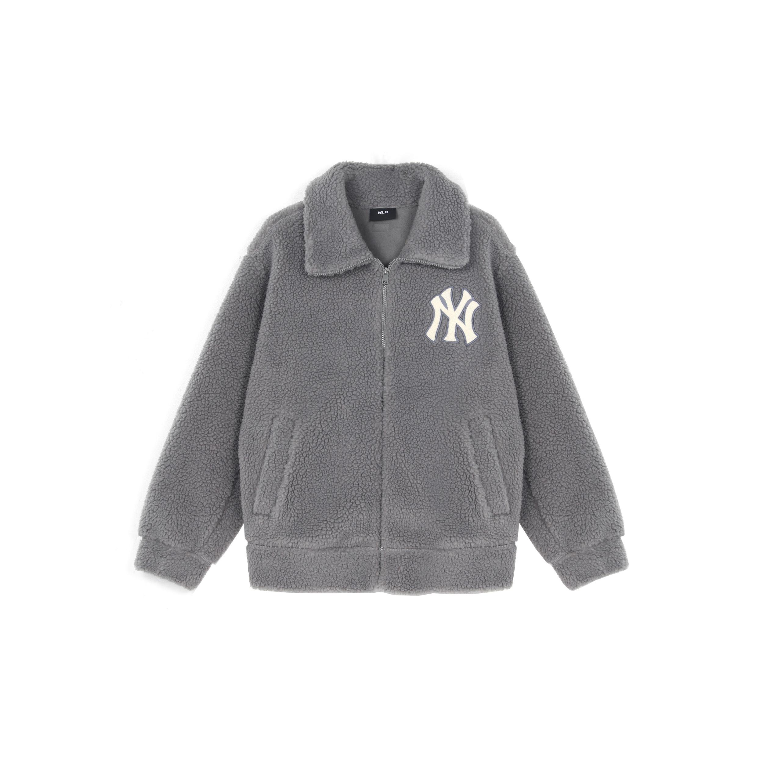 

New MLB New York Yankees Velvet Jackets Unisex Charcoal Black 3AJPF0316-50GRD XS