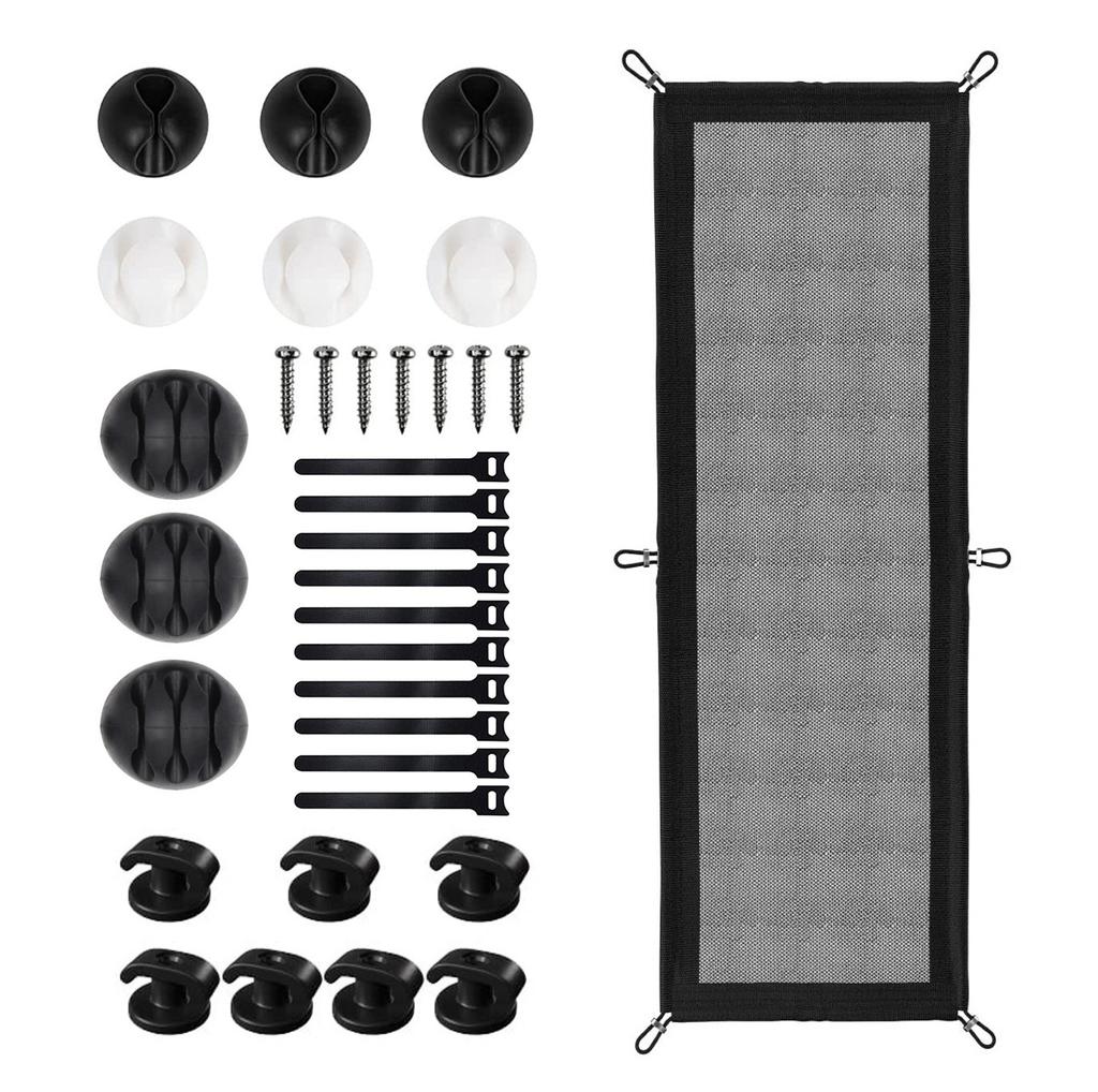 Under Desk Cable Management Pocket Efficient Under Desk Wire Organizers Storage Holder for Secure and Tidy Spaces