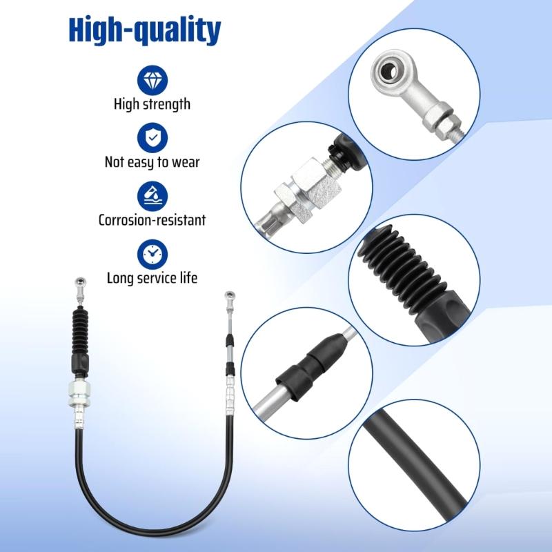 Durable Lawn Mower Steering Control Cable for Grandstand Series 48 52 60 Premium Wear Resistant Material 705617 1197366