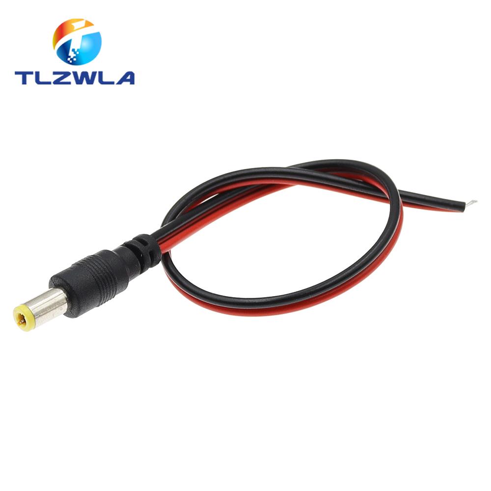 5PCS DC Power Male Female Cable 12V Plug DC Adapter Cable Plug Connector For CCTV Camera DC Plug 5.5*2.1mm 5.5x2.1 Fuse Holders1
