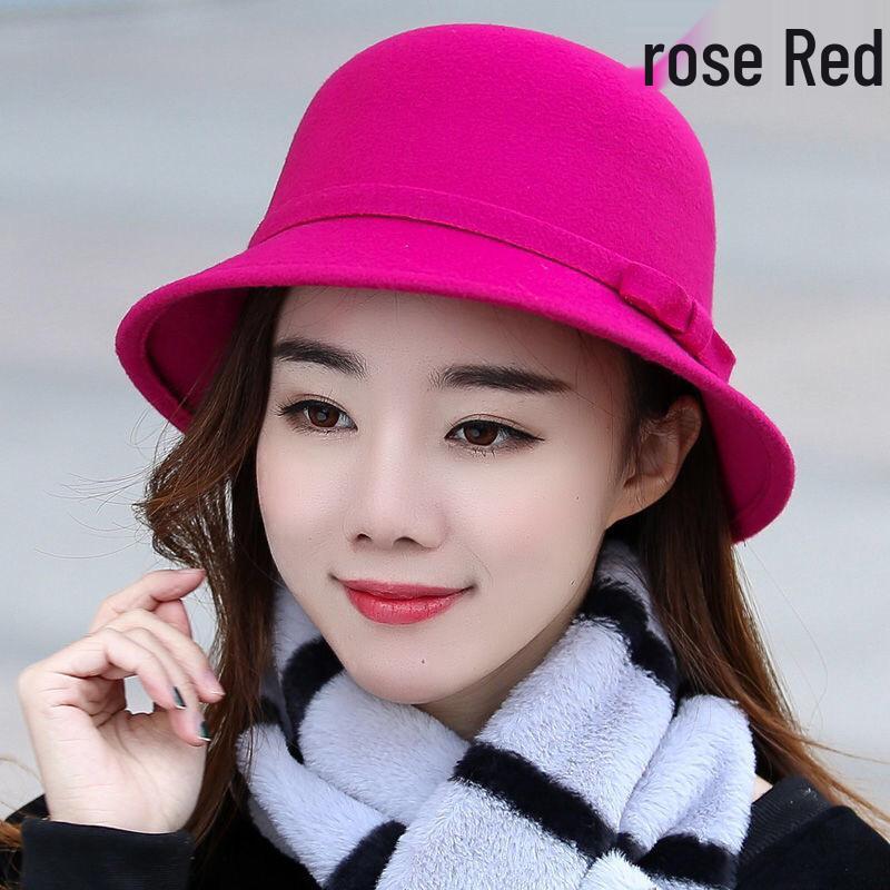 

Элегантная женская фетровая шляпа федора из шерсти: Ретро Весна/Осень Черный Котелок с Короткими Полями и Бантом Adjustable (with inner adjustment cord)