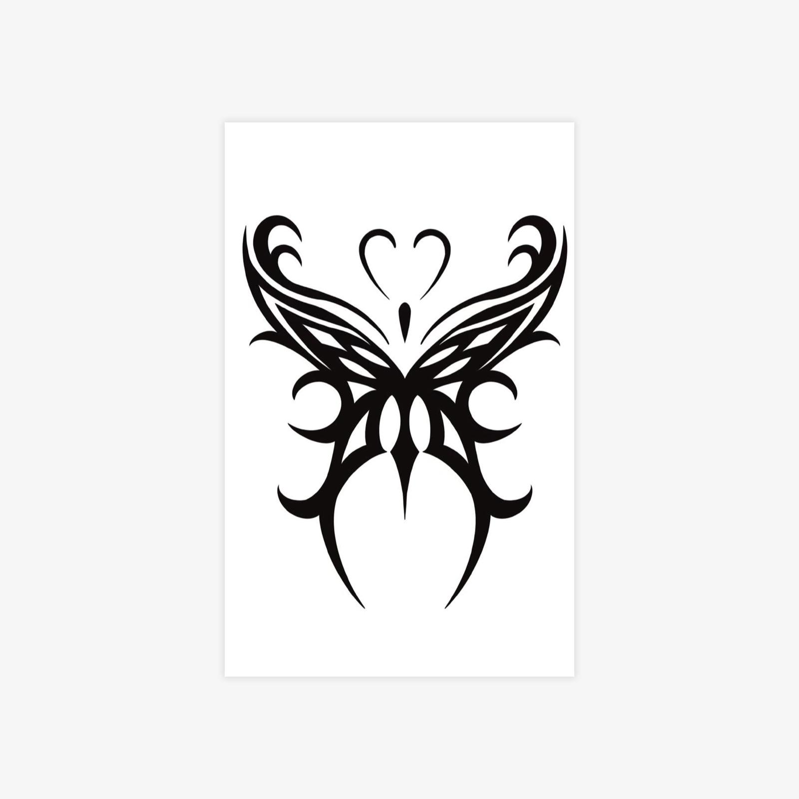 Domineering Butterfly Tattoo Sticker, Advanced Sense Personality, Dark Waist And Abdomen Tattoo Sticker 12*19