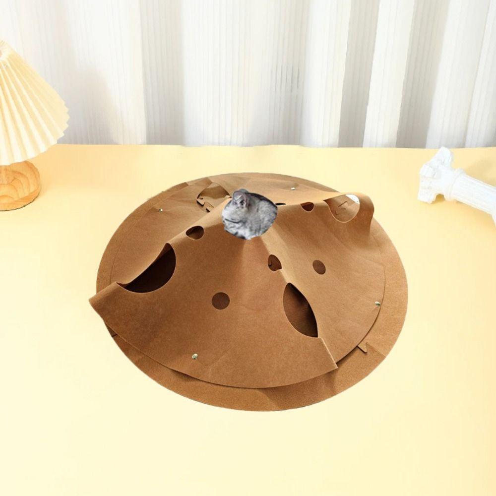 Safety Cat Tunnel Play Rug Durable Cat Rest Mat Creative Pet Toys Pad  Training Activit