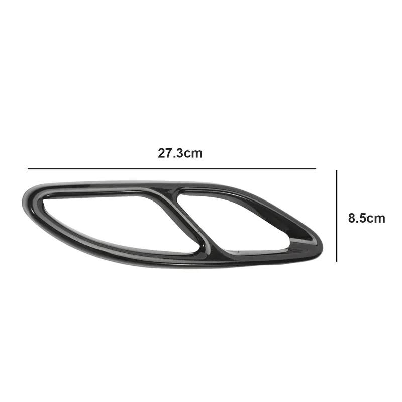 Car Exhaust Pipe Cover Trim For Mercedes Benz GLC A B C E Class X253 W205 W213 W176 W177 W246 W247 2016-  Car Accessories