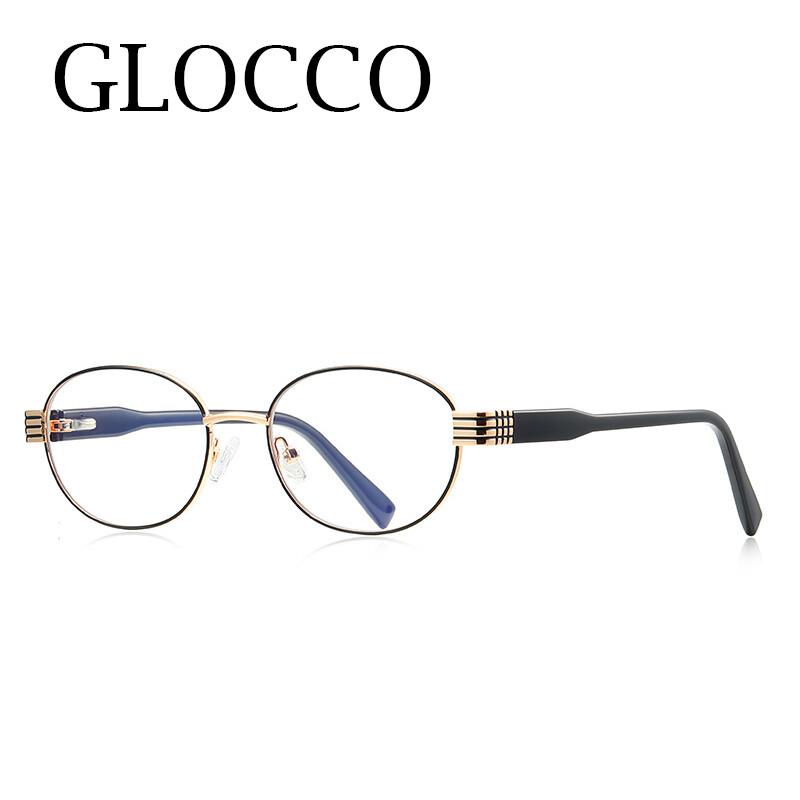 Damen Trendige Kleine Ovale Blaulichtblockierende Myopiebrille Retro Minus Dioptrien Brillen Gleitsichtbrillen Frau