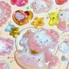 New Product Hot Stamping Crystal Relief Sticker Kulomi Melody Jade Guigou Solid Three-Dimensional Sticker