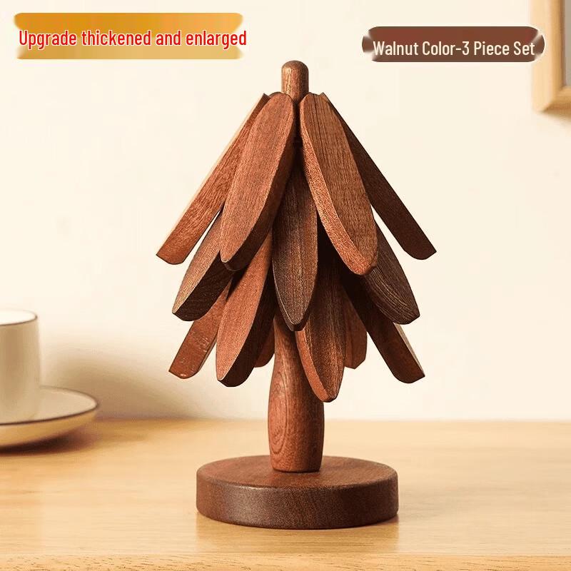 

ZISIZ Pine Tree Heat Insulation Placemat Set