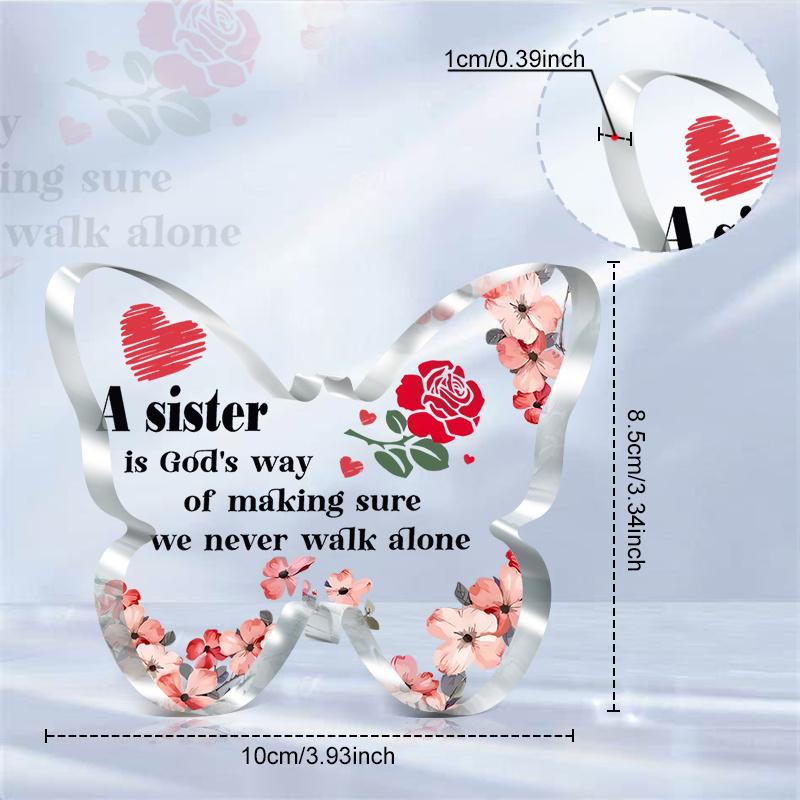 2D Flat Acrylic Butterfly Decoration, Fun and Suitable for Home, Living Room, Caf É, Garden, Garage, Holiday Bathroom, Office, Bakery M