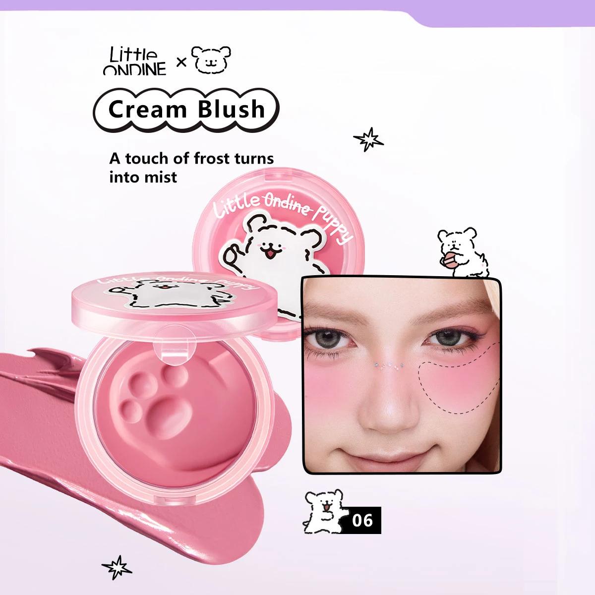 

Little ONDINE Cream Blush,Silky Cream Texture,Cute IP,Smooth & Blendable,Natural Skin-Fusion Color,Long-Lasting&Fade-Resistant 06
