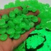 300pcs/bag Outdoor Yard Luminous Stones Garden Pebbles Glow In Dark Fish Tank Aquarium Decoration Natural Crystals Rocks