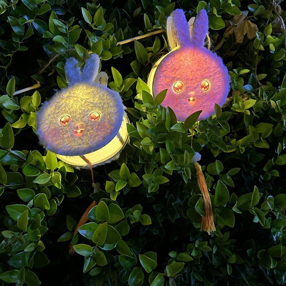 

Экологически чистый подвесной фонарь в виде кролика своими руками, утолщенные деревянные лампы середины осени, реквизит ханьфу