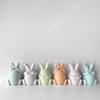 Easter Bunny Candle Silicone Mold Creative Shape DIY Egg Scented Candle Plaster Ornament Handmade Gifts Rabbit Home Decor