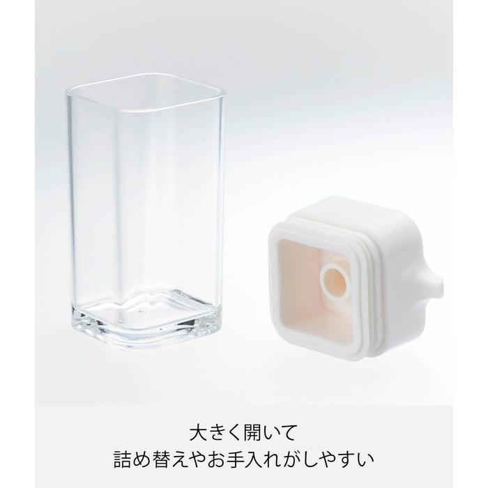 Yamazaki Push-Type Soy Sauce Dispenser Tower White 2865 0.1 L