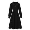 Women's Plus Size Waist-Slimming Waffle Dress, Long Sleeve for Autumn/Winter