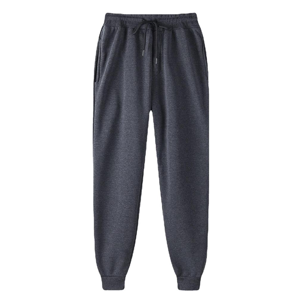 16-Color Men’s & Women’s Slim-Fit Fleece Sweatpants: Elastic Waistband, Plain Jogger Pencil Pants