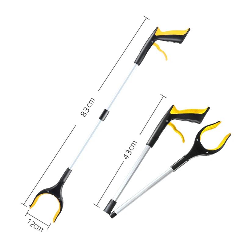 32 Inch Extra Long Foldable Reacher Grabber Tool for Elderly Hand Aid Trash Pick Up Litter Picker Home Cleaning Assistance Tool
