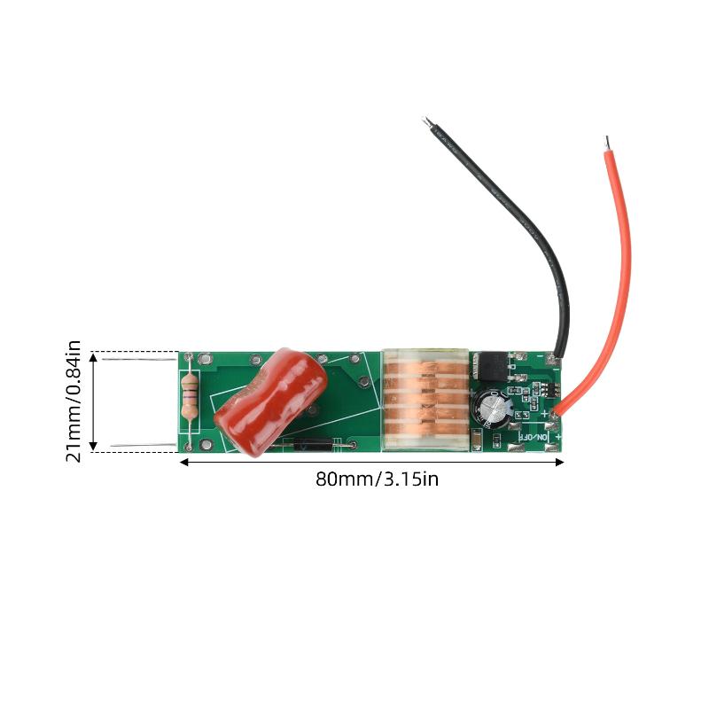 Dc 3.7V High Voltage Boost Coil Module 2800V‑3000V Arc Pulse Generator For Physical Insect Removal Scientific Experiment Agricul