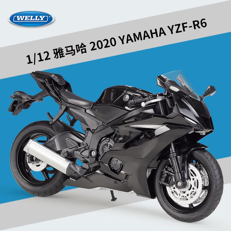 1:12 Scale 2020 Yamaha YZF-R6 Alloy Motorcycle Model
