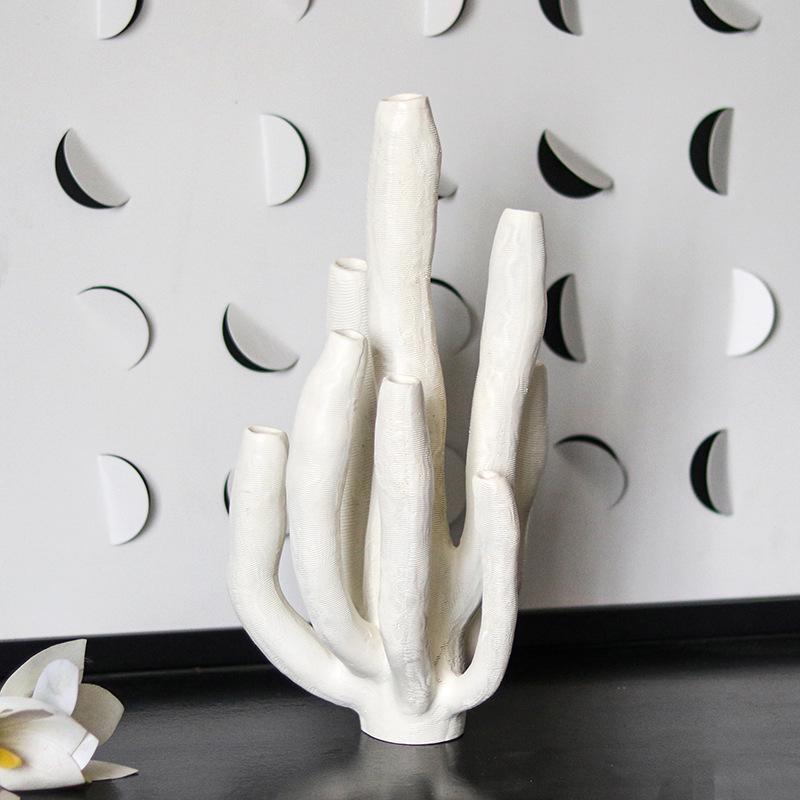 Creative Coral Tube Handicraft: Modern Marine Art for Home or Office Display
