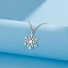 Lemegeton Christmas Snowflake Pendant Women's Necklace Fashion Stainless Steel Neckband Fashion Simple Jewelry Party Gift