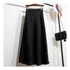 Women's High-Waisted A-Line Satin Skirt, Slimming Tall Fit - 2025 Summer Collection
