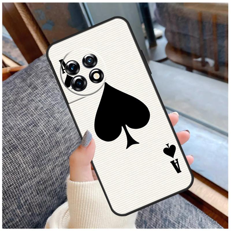 Ace of Spades Case For OnePlus 15 12R 13R 13T 10T 8T 13 12 11 10 Pro Nord 5 CE 2 3 4 Lite N20 N30 Coque