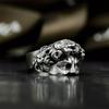 Vintage Styles Hammered Silver Ring Sturdy Quality Silver Artisanal Crafted Unisex Accessory For Daily Wear