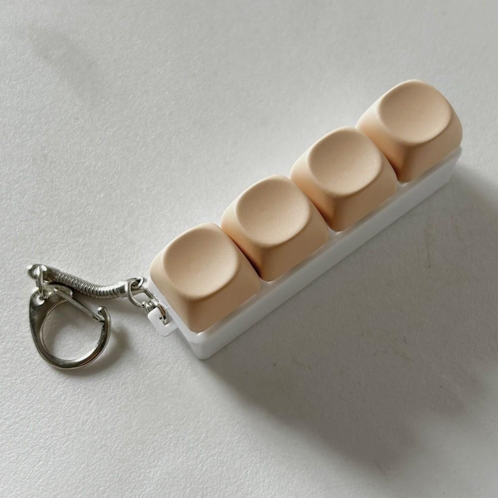 Doe-het-zelf Toetsenbord Vinger Toetsenbord Dop Keycap Clicker Speeltje Ontspannend Fidget Sleutelhanger Volwassene